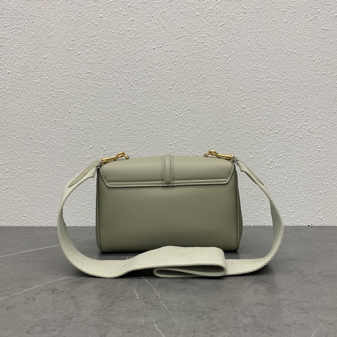 Celine Teen Soft 16 Smooth Calfskin Shoulder Bag Grey 196853